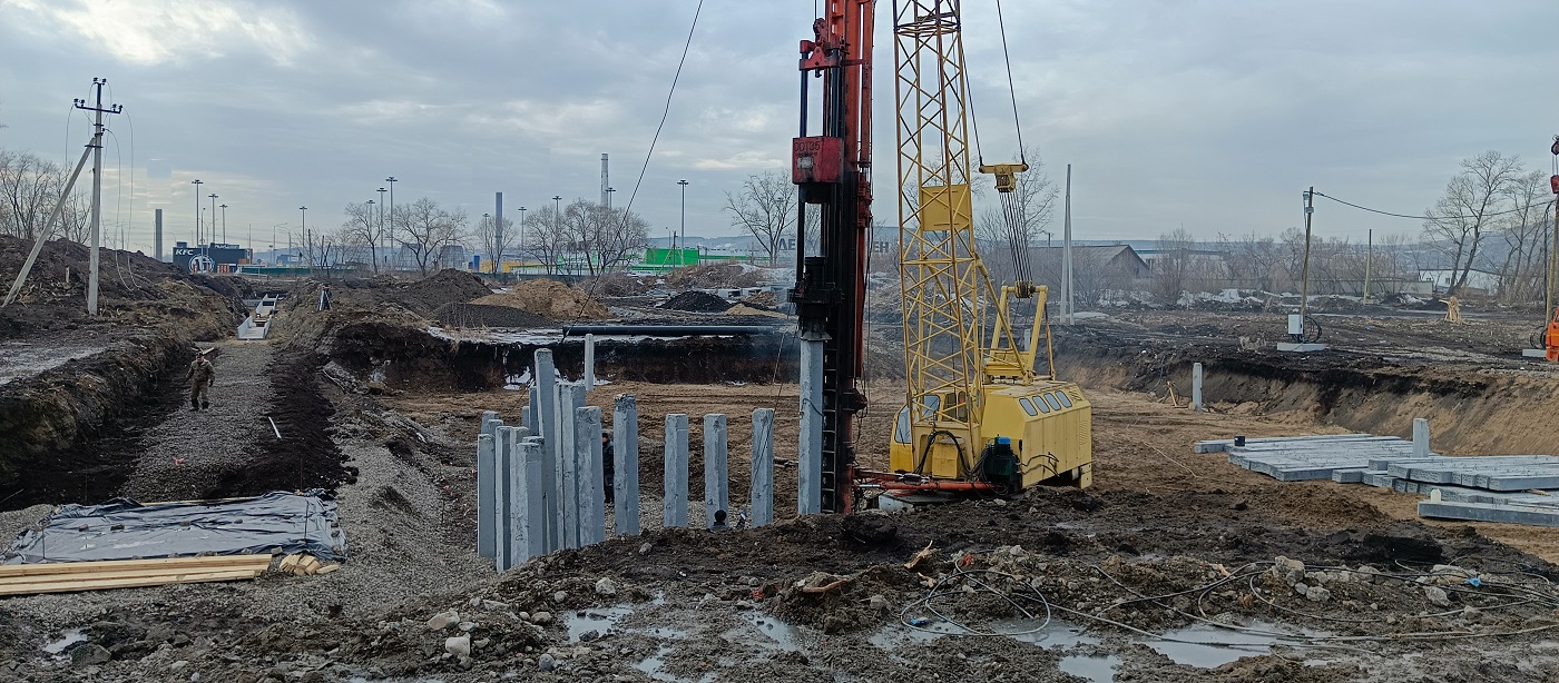 Аренда сваебоя для забивки бетонных свай в Кызыле